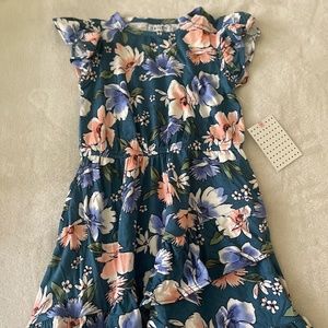 Girls Floral Summer Dress